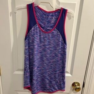 Tangerine Blue and Pink Athletic Tank
